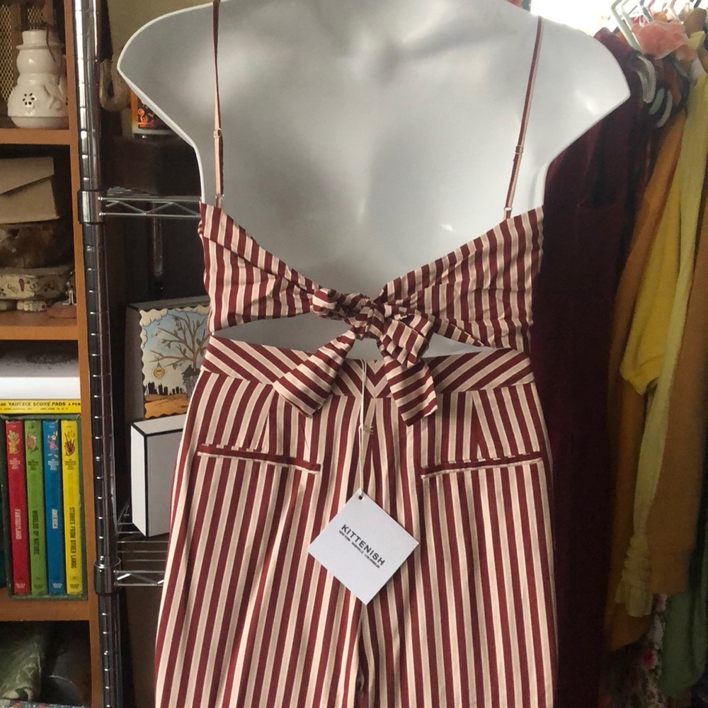 Kittenish pink, maroon, & white Co-Ord set. - Picture 5 of 8